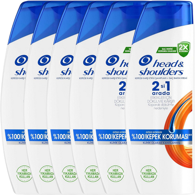 Head & Shoulders Men 2-in-1 Anti-Haaruitval & Anti-Roos Shampoo – 6x 330ml
