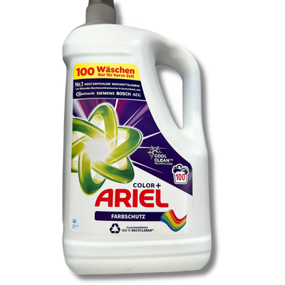 Ariel Color+ Wasmiddel 5L – 100 Wasbeurten – Duits